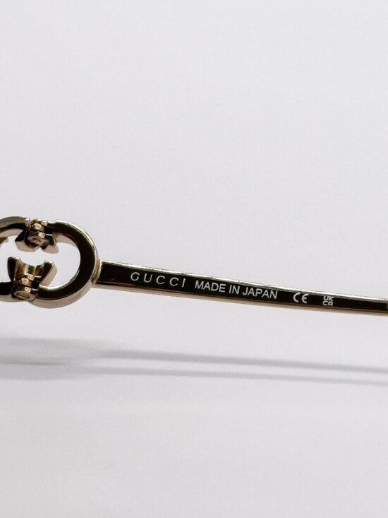 NEW GUCCI SUNGLASSES GG1323S 001 GOLD/GRAY OVERSIZED WOMEN GUCCI EYEWEAR
